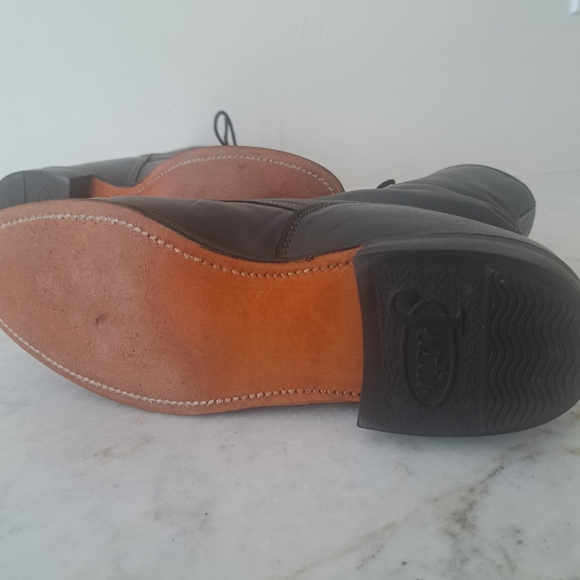 JUSTIN Cowboy Boots Women Sz 7 VINTAGE Lace Up Kiltie - Picture 5 of 8